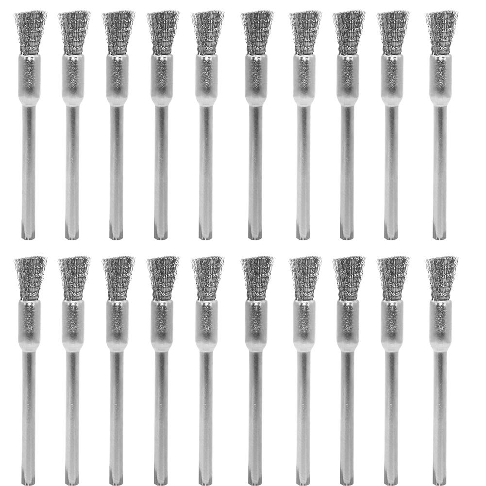 Paint Brush - Stalen reinigingsborstels 1/5″(5mm) X 1/8″(3mm) Draadborstel