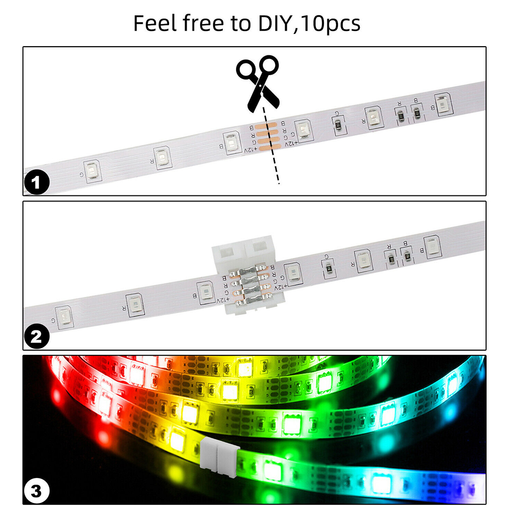 10 Stuks 4-Pin 10Mm L Vorm Led - Led Strip Lights recensie en prijs